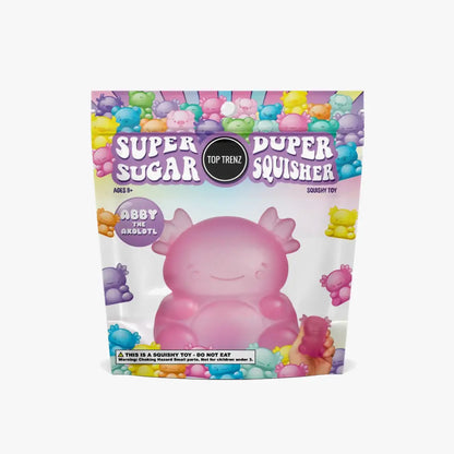 Super Duper Sugar Squisher Toy - Axolotl