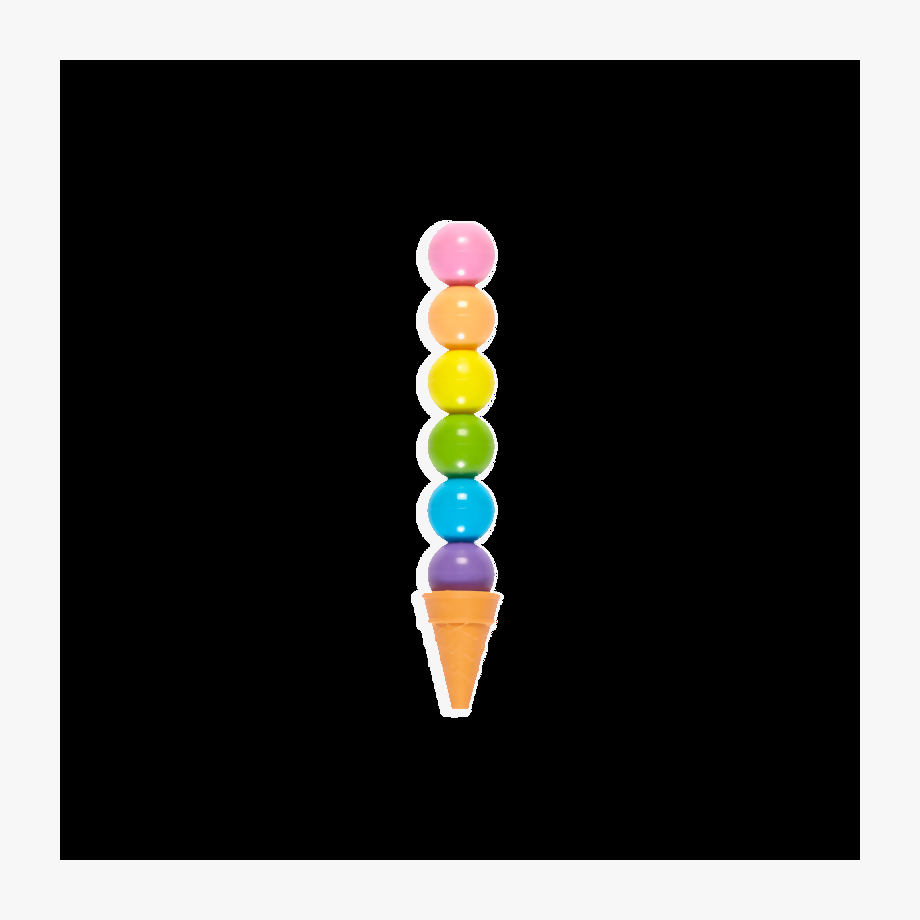 Ice Cream Cone Scented Stacking Crayons