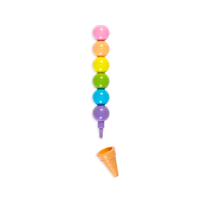 Ice Cream Cone Scented Stacking Crayons