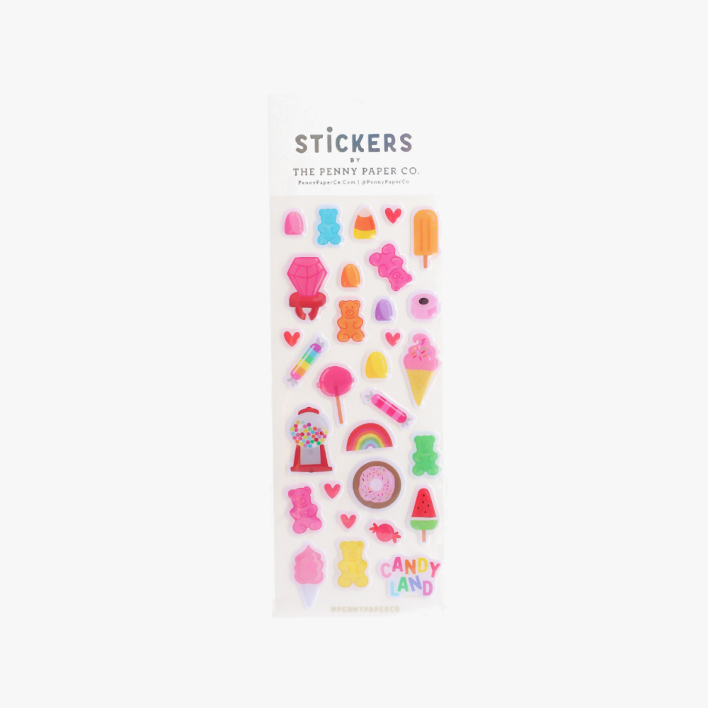 Candy Land Epoxy Stickers