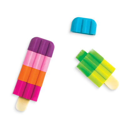 Icy Pops Scented Puzzle Erasers