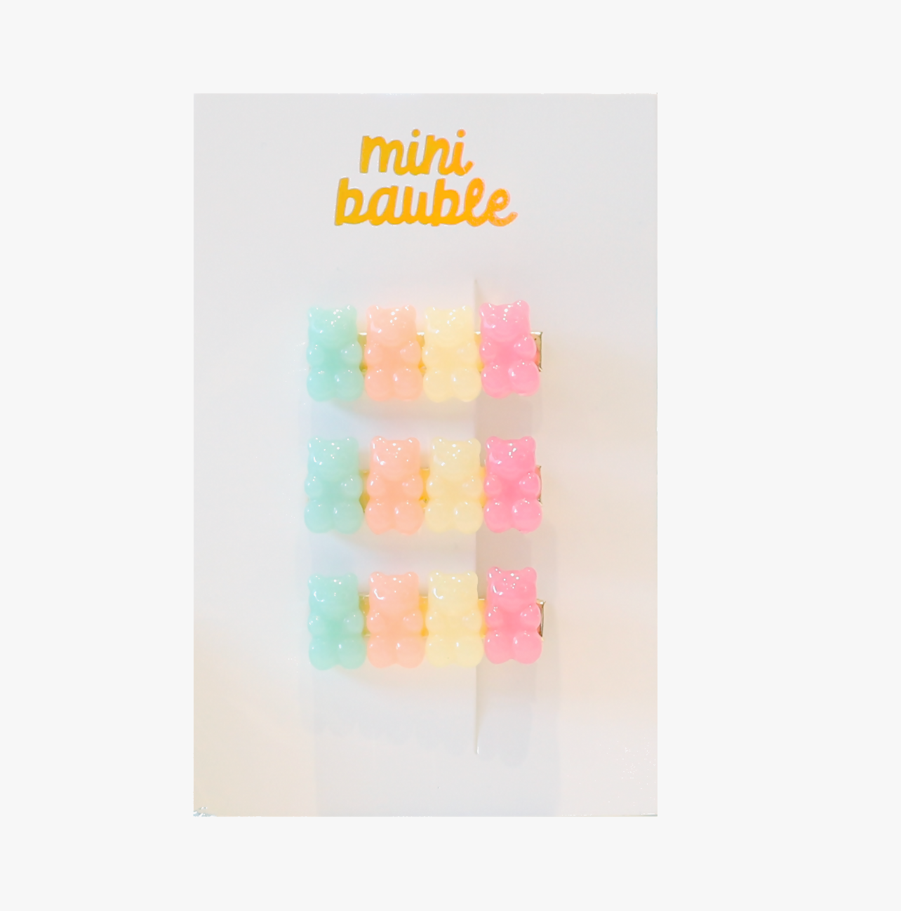 Gummy Bear Hair Clip - Rainbow