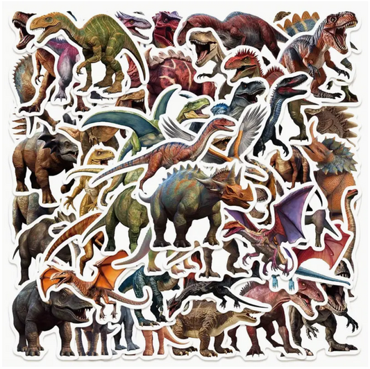 Dinosaur Vinyl Stickers 4pc