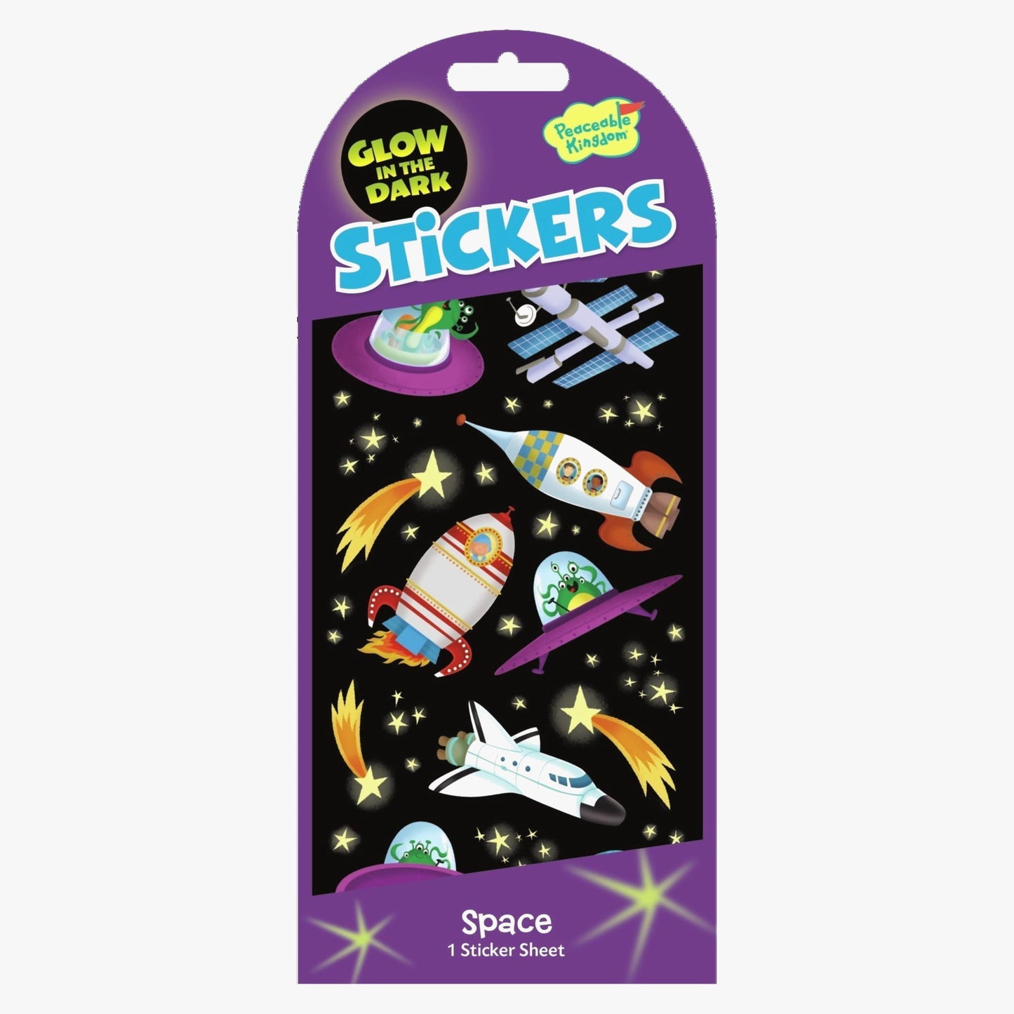 Space Glow In The Dark Stickers